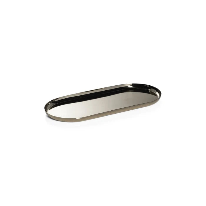 MED-PARK LANE VERSATILE OVAL TRAY- POLISHED GOLD