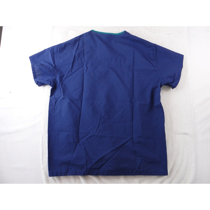 Medline AngelStat Navy Blue V Neck Scrub Tops Lot of 2 Medium4