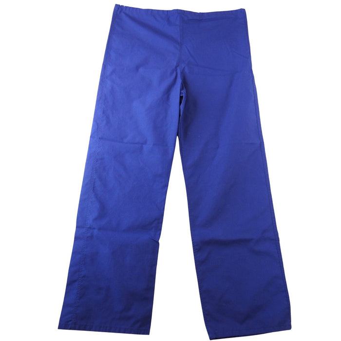Medline AngelStat Royal Blue Scrub Pants Small Straight Leg Elastic0