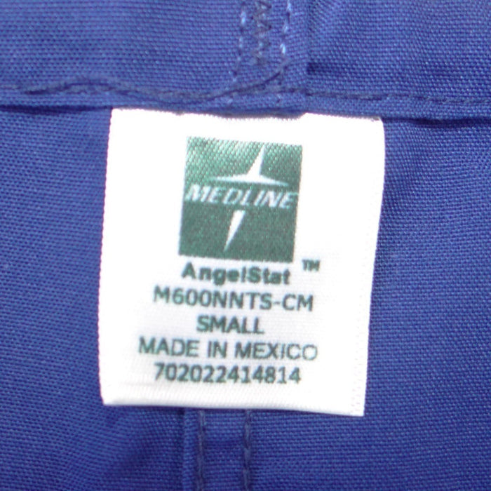 Medline AngelStat Womens Scrub Pants Royal Blue Small Straight Leg1