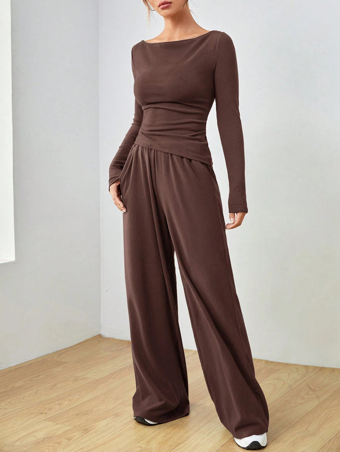 Meeha Co ord Set - Brown