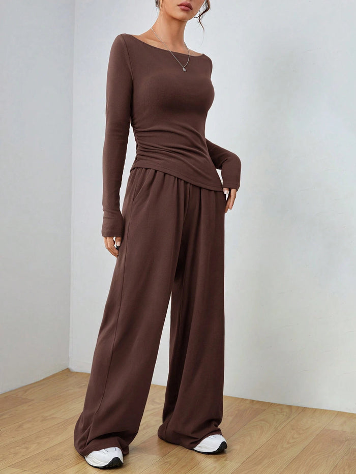 Meeha Co ord Set - Brown