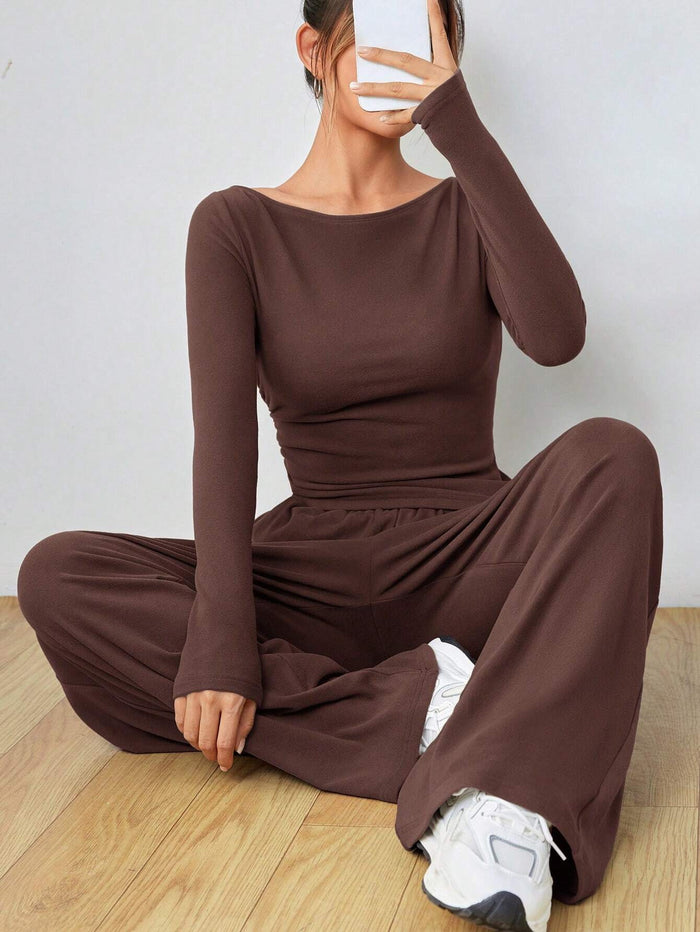 Meeha Co ord Set - Brown