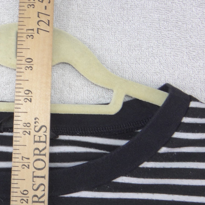 Mens Black White Striped Weekender Superior Graphic Short Sleeve T Shirt4