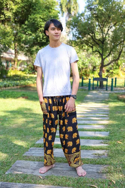 MENS LOUNGE BOHO PANTS - Lannaclothesdesign Shop
