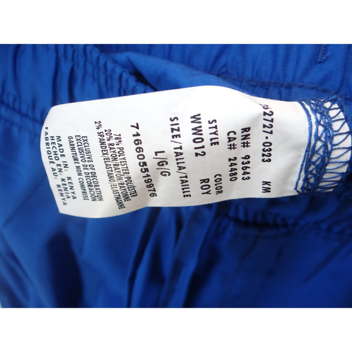 Men's Medical Scrubs Blue Elastic Waist Pants   NWT   Size Large1