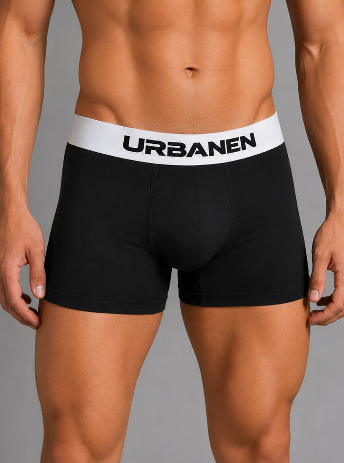 Men's Micro Modal Elastane BreatheMax Solid Trunk - Black