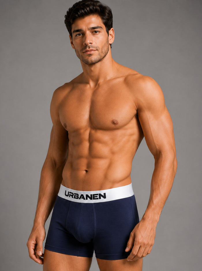 Men's Micro Modal Elastane BreatheMax Solid Trunk - Evening Blue
