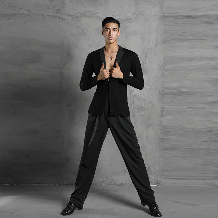 Men's Polyester Latin Pants Dance Wear