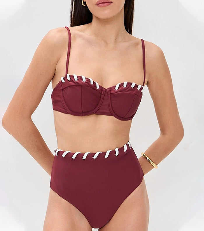 Merlot Bikini  - Maroon