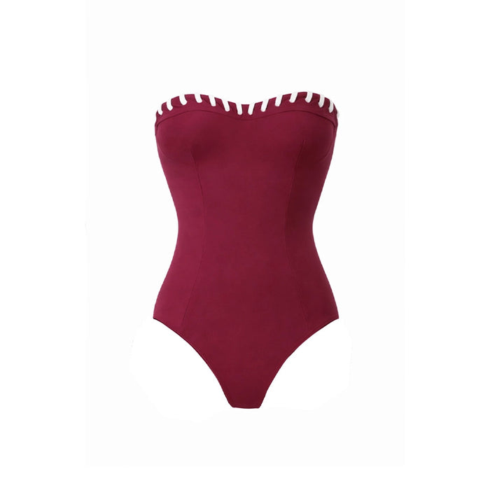 Merlot Swimsuit Set  - Maroon