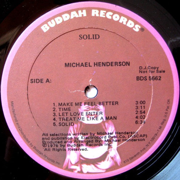 Michael Henderson - Solid (1976 PROMO)