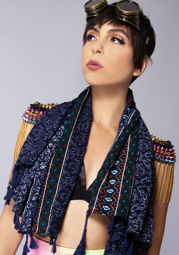 LASR Midnight Gypsy Scarf — front view