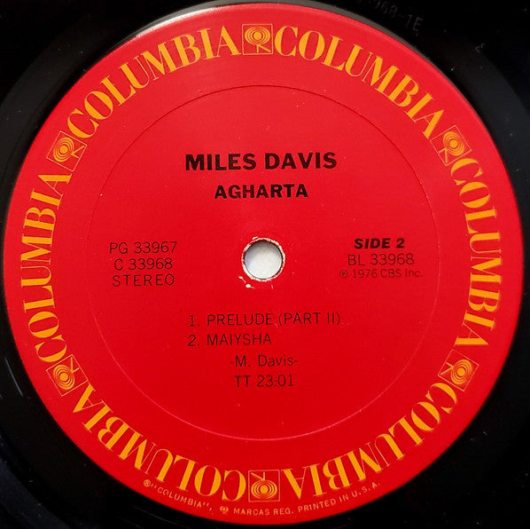 Miles Davis - Agharta (LP) [US] 1st (Mint (M))