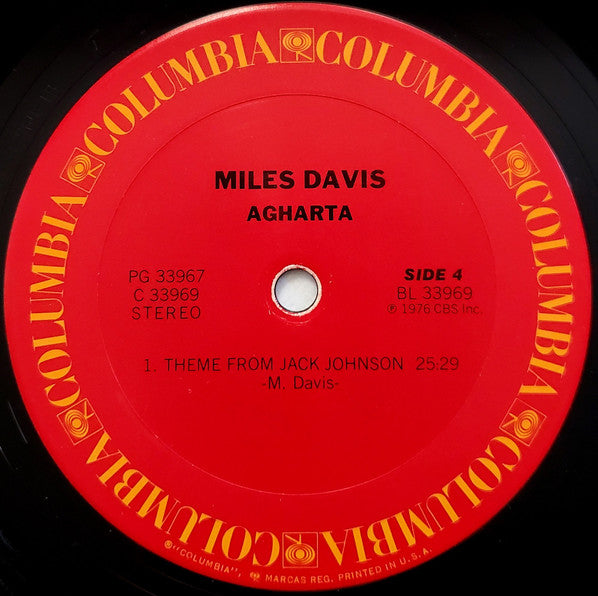 Miles Davis - Agharta (LP) [US] 1st (Mint (M))