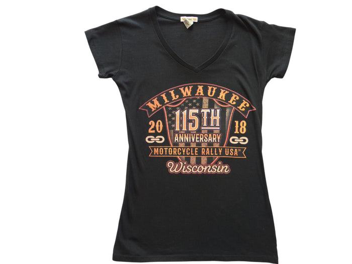 Milwaukee 115th Anniversary Motorcycle Rally USA Women's T Shirt0