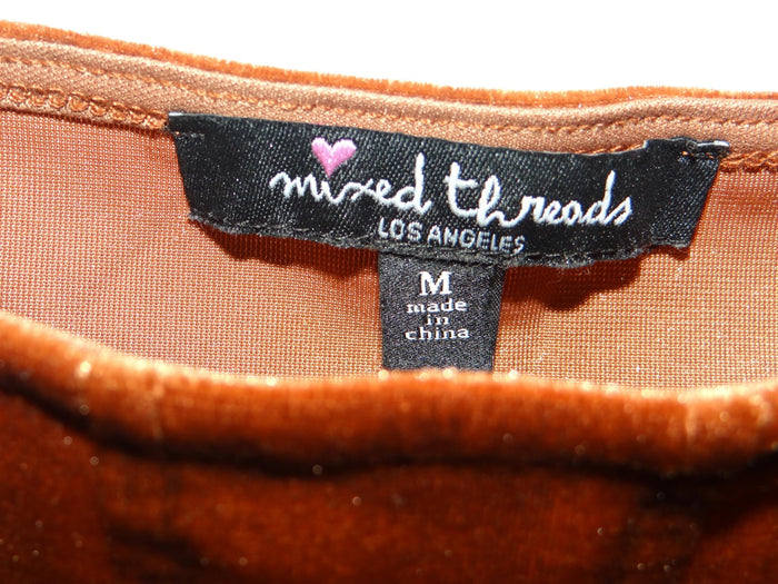Mixed Threads Velvet Crop Top   Medium1