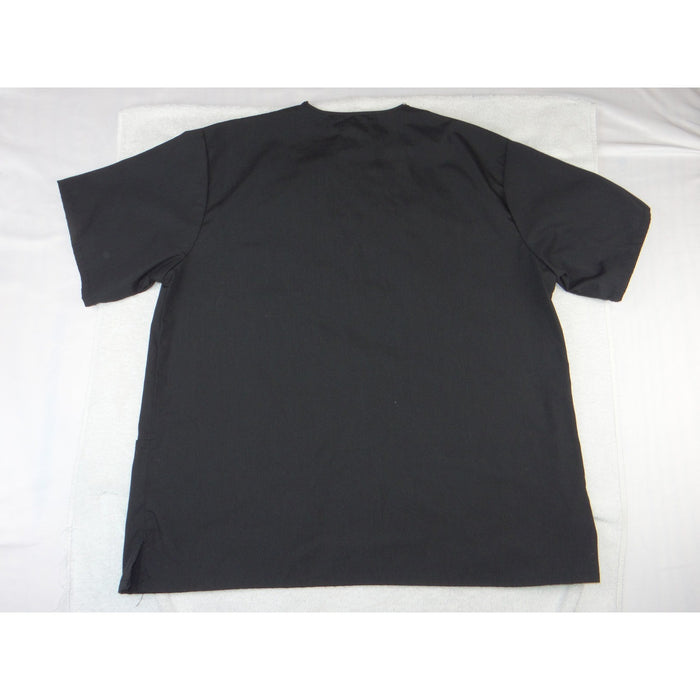 M&M Scrubs Classic Comfort V Neck Top Black Short Sleeve Medical Uniform Medium1