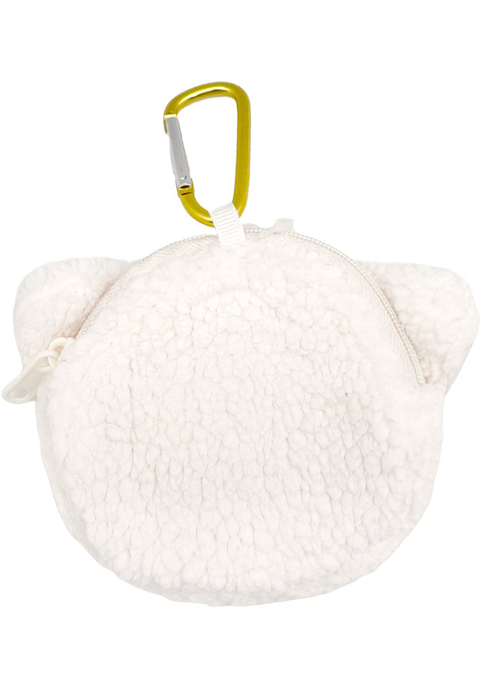 Monchhichi Cham Cham Bear Plush Carabiner Coin Pouch