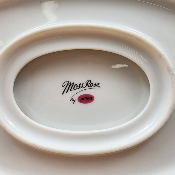 Moss Rose One Piece Gravy/Sauce Boat Pink Flowers Gold Trim by Sango Japan