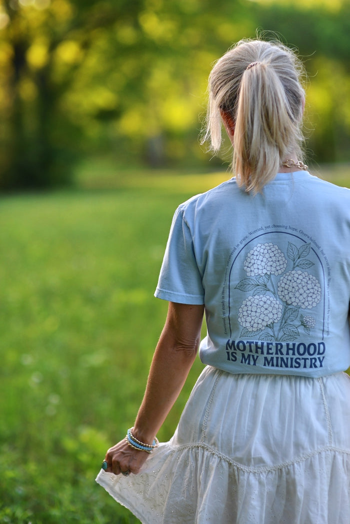Motherhood Is My Ministry {Comfort Colors}
