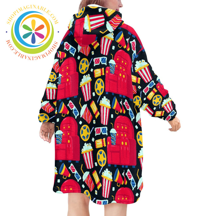 Movie Time - Blanket Hoodie white / ONESIZE Blanket Hoodie