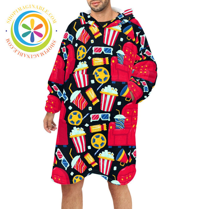 Movie Time - Blanket Hoodie white / ONESIZE Blanket Hoodie