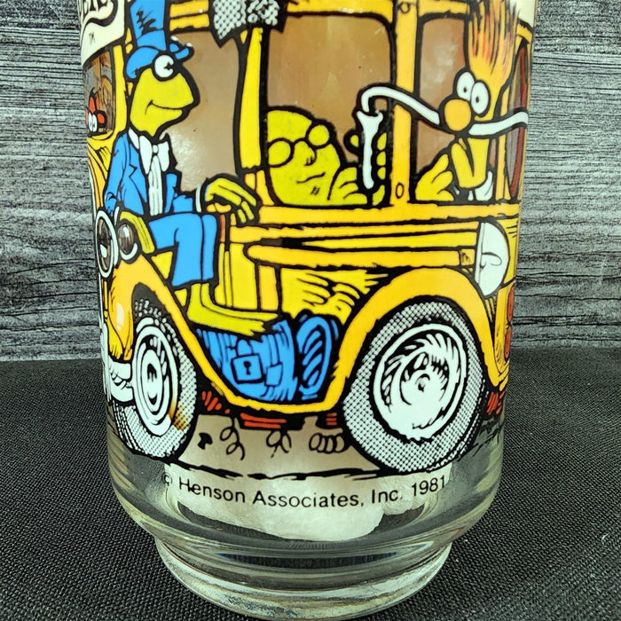 Muppets McDonalds Drinking Glass Vintage Happiness Hotel Cartoon Tumbler 1981