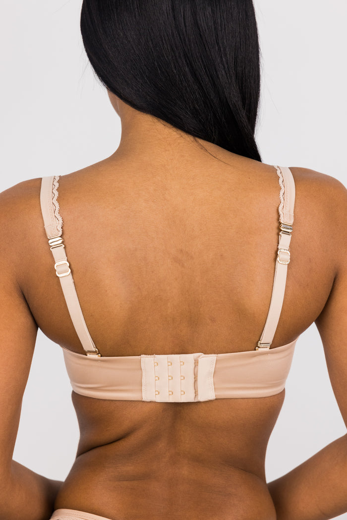 LILUNDERWEAR Muse Balconnet Sans Bretelles Beige - balconnet profil