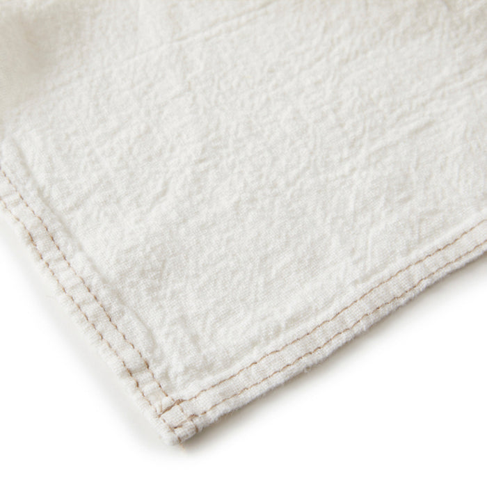 NAPKIN EMPREINTE, WHITE SET OF 6