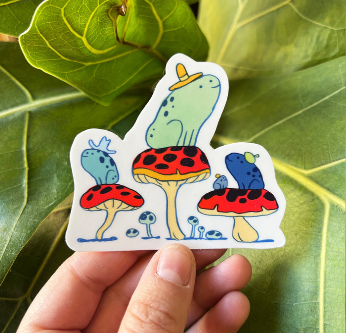 Frog Friends with Hats