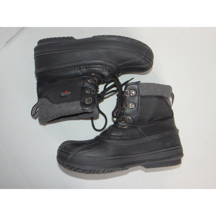 Nautica Yarmuk Black Grey Felt Lined Duck Boots Mens 5 Womens 71