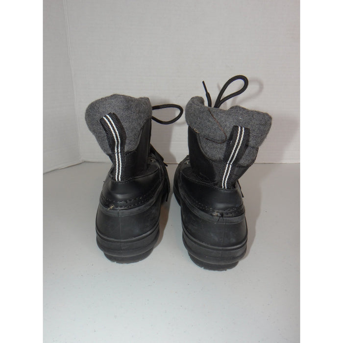 Nautica Yarmuk Black Grey Felt Lined Duck Boots Mens 5 Womens 77