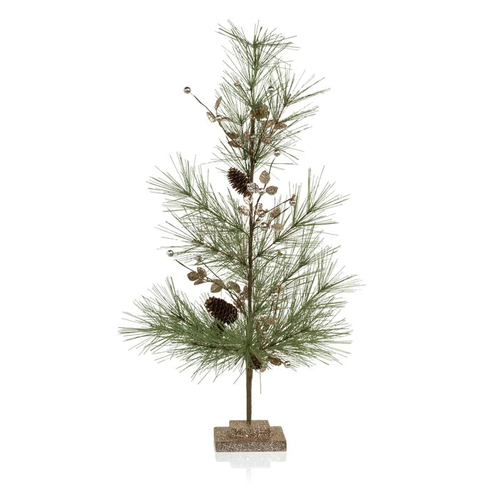 NEEDLE PINE TREE PINECONES 29"