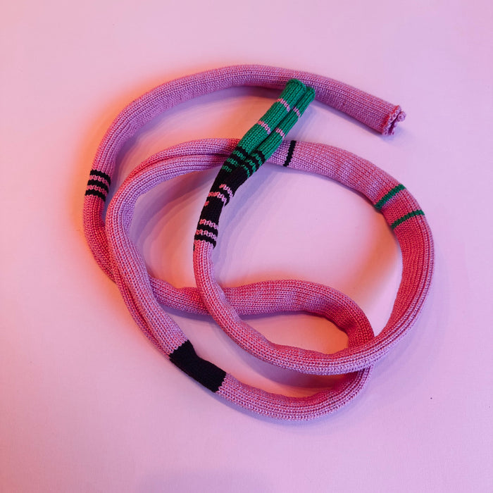 Bright Pink Skinny Scarf
