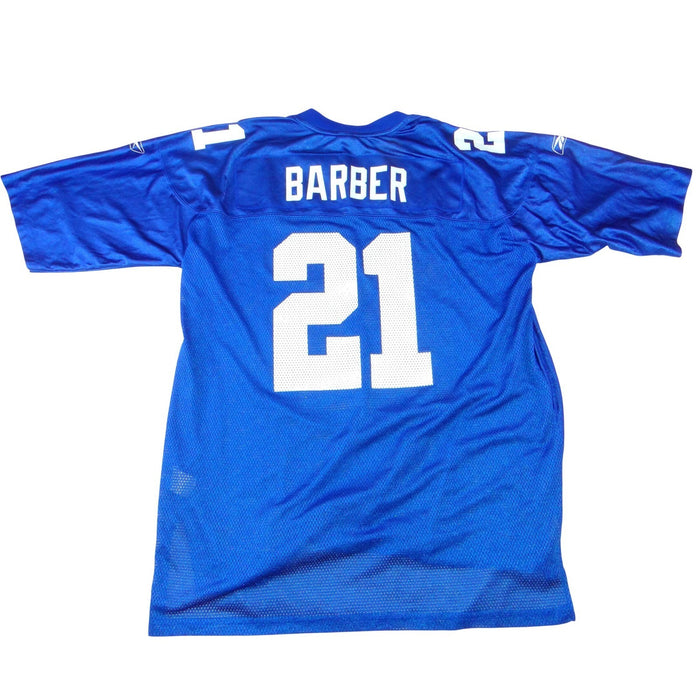New York Giants Tiki Barber 21 Jersey VTG Mens XL Blue Mesh Football Reebok NFL2