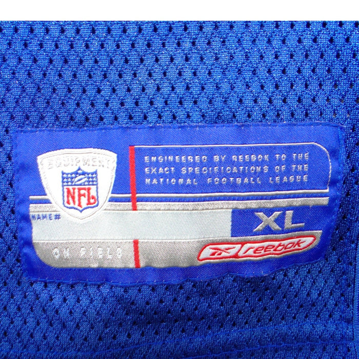 New York Giants Tiki Barber 21 Jersey VTG Mens XL Blue Mesh Football Reebok NFL3