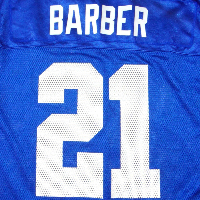 New York Giants Tiki Barber 21 Jersey VTG Mens XL Blue Mesh Football Reebok NFL4