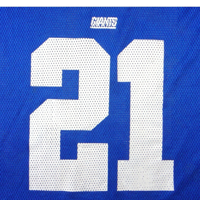 New York Giants Tiki Barber 21 Jersey VTG Mens XL Blue Mesh Football Reebok NFL5