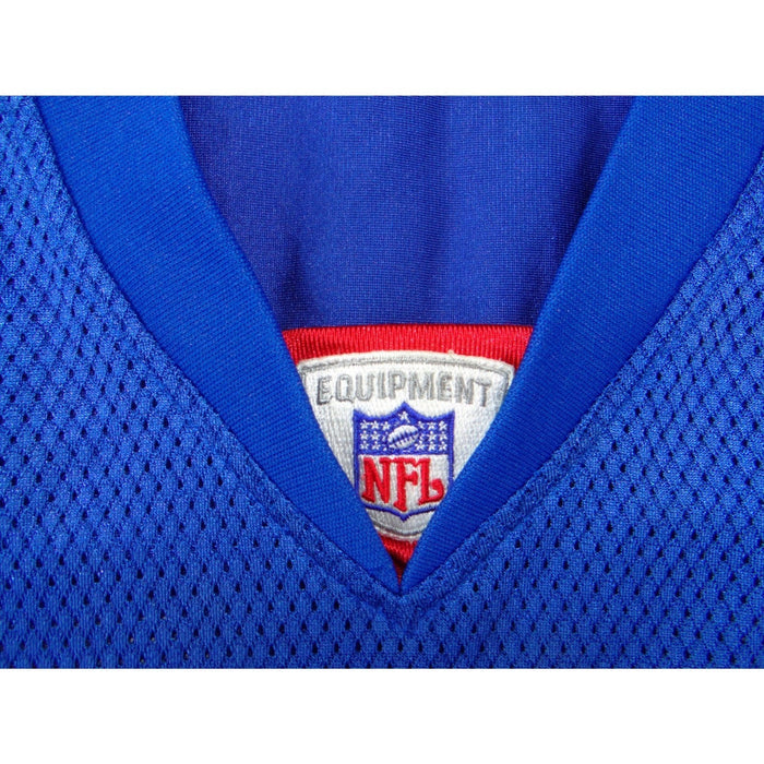 New York Giants Tiki Barber 21 Jersey VTG Mens XL Blue Mesh Football Reebok NFL7