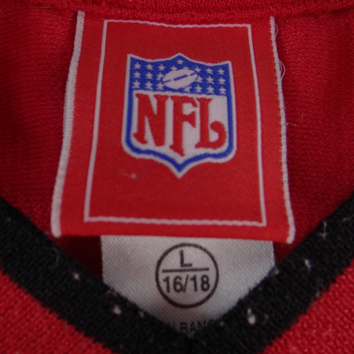 NFL Kansas City Chiefs Jersey White Red Mesh V Neck Youth Large 16/181