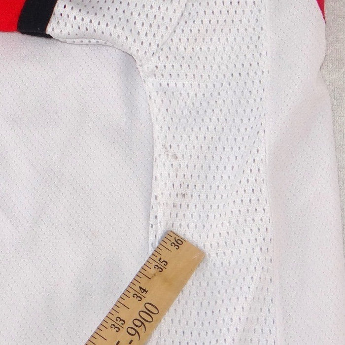 NFL Kansas City Chiefs Jersey White Red Mesh V Neck Youth Large 16/186