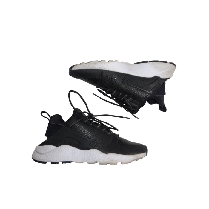 Nike Air Huarache Run Ultra Mens Black White Leather Running Shoes 819685 0010