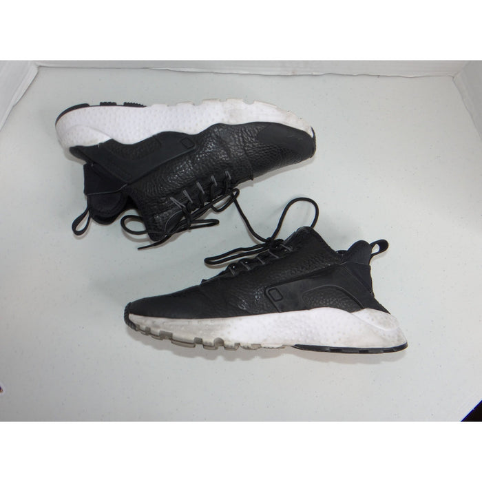 Nike Air Huarache Run Ultra Mens Black White Leather Running Shoes 819685 0011