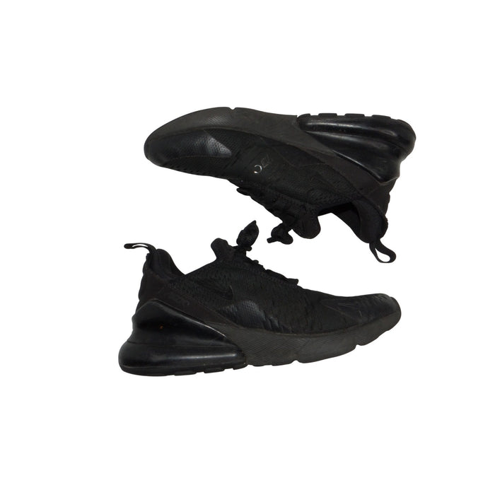 Nike Air Max 270 Triple Black Kids Running Shoes BQ5776 001 Size 4.5Y Mens 4.50