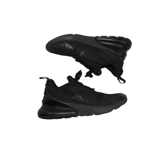 Nike Air Max 270 Triple Black Kids Running Shoes BQ5776 001 Size 4.5Y Mens 4.50