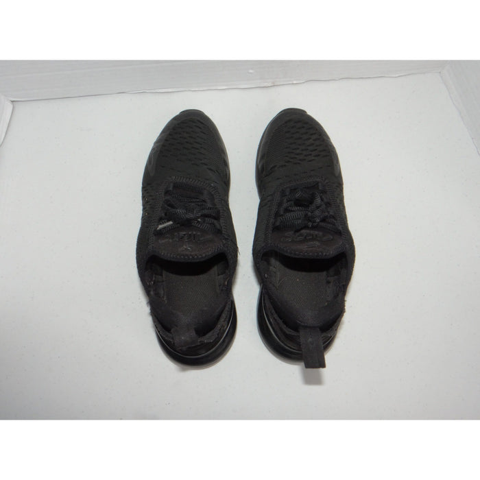 Nike Air Max 270 Triple Black Kids Running Shoes BQ5776 001 Size 4.5Y Mens 4.56