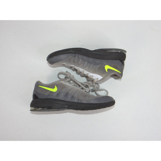 Nike Air Max Invigor GS Grey Neon Lime Green Sneakers 749573 016 Size 1.5Y0