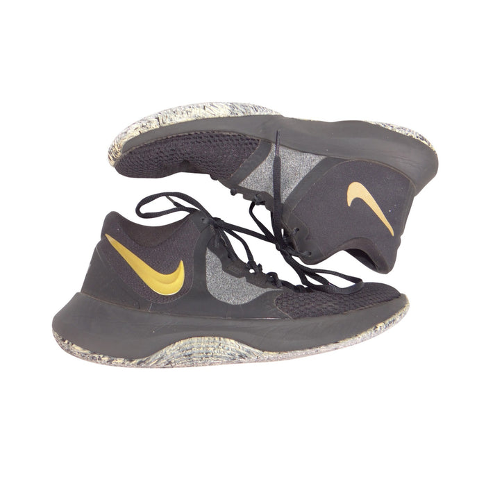 Nike Air Precision II Mens Basketball Shoes Black Gold AA7069 090 Size 9.50