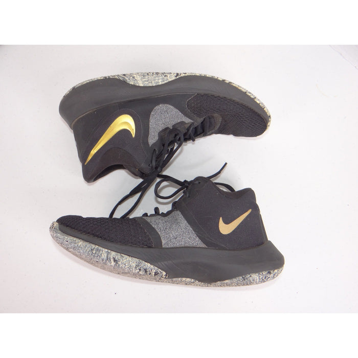 Nike Air Precision II Mens Basketball Shoes Black Gold AA7069 090 Size 9.51
